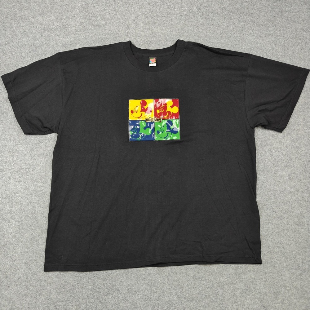Mickey Unlimited Shirt Mens 2XL‎ Black Disney Pop Art Mickey Mouse Graphic Tee